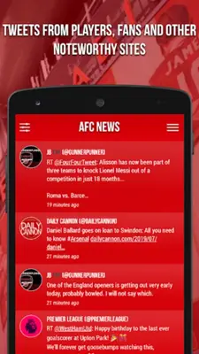 AFC News - Fan App android App screenshot 1